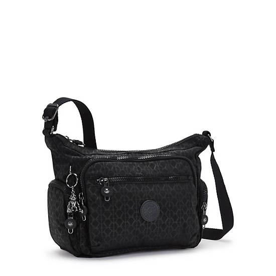 Kipling Gabbie Small Printed Crossbody Väska Svarta | SE 2068PJ